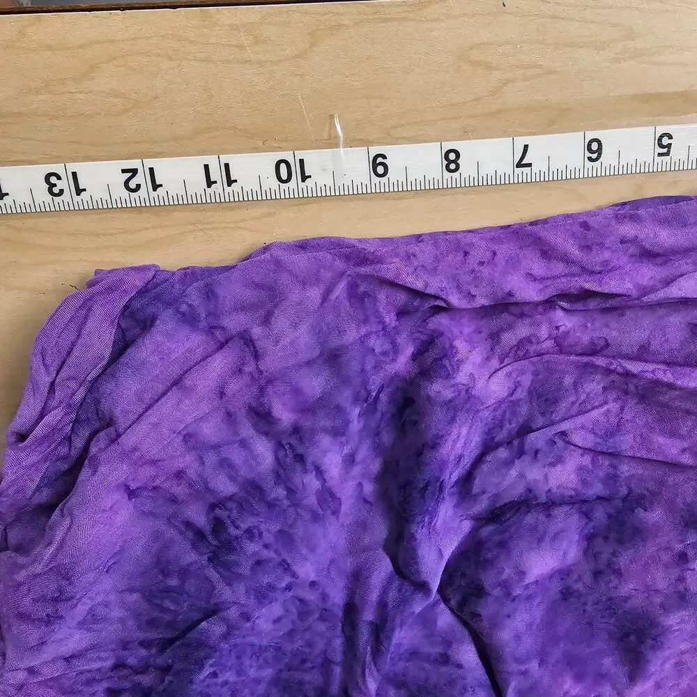 VTG ULUWatu of Bali Purple Tie Dye Crop Top Pants Set Sz Small Boho Hippie Beach